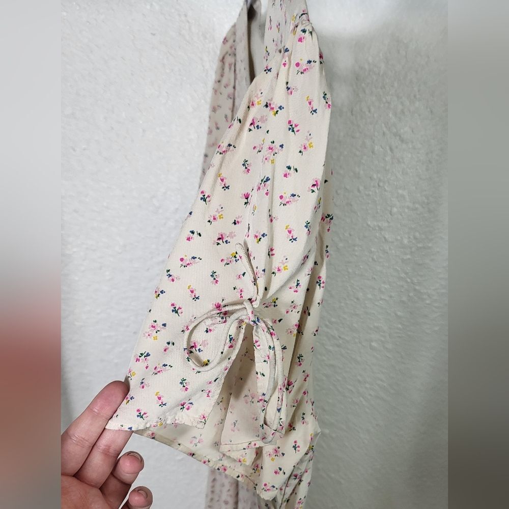 Madewell Tie Sleeve Retro Dress in Dutch Dandelions 14 - Picture 5 of 7